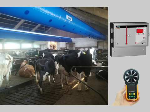 PRECISE POSITIONS OF HOLES AND VARIABLE AIR SPEED DEPENDING ON AIR TEMPERATURE
